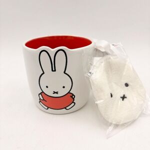 Miffy by Magenta Ceramic Coffee Mug‎ Plush Coin Purse Set White Orange Scalloped